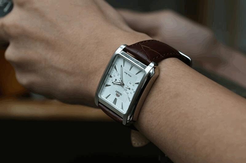 Đồng Hồ Nam Nữ Dây Da ROSIVGA - Đồng hồ đeo tay thời trang mặt vuông -  MixASale